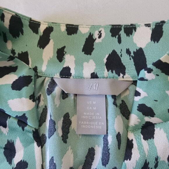 H&M Mint and Black Spotted Maxi Dress - Picture 4 of 10